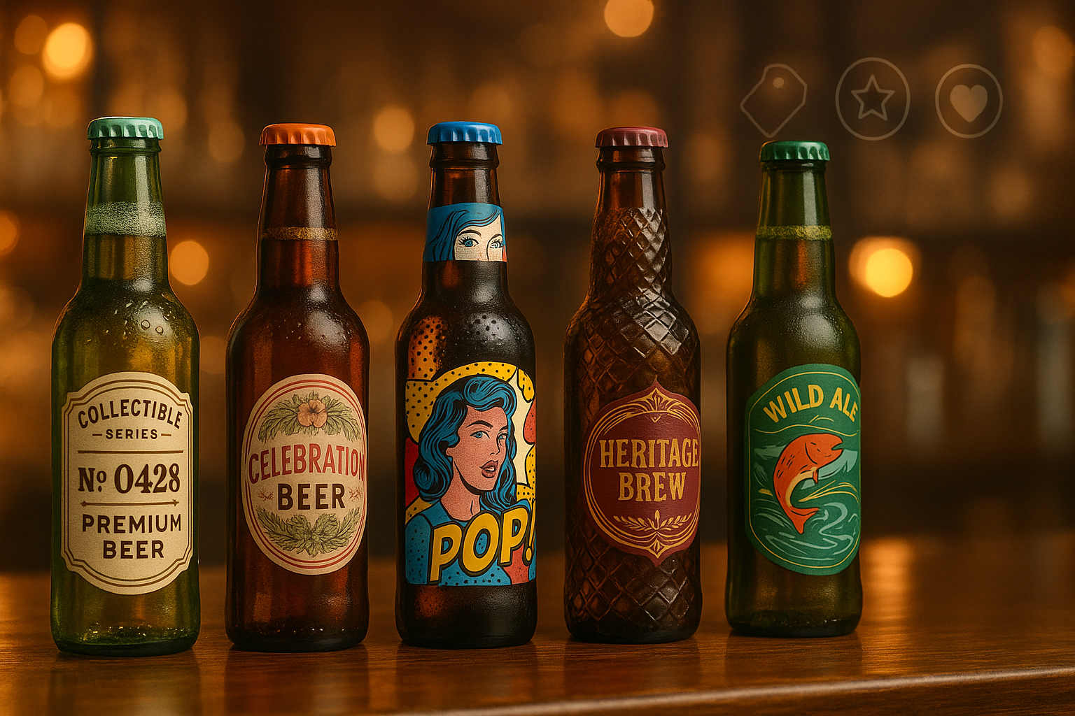 Botellas de cerveza coleccionables: diseño que dispara ventas y fidelidad del fan cervecero