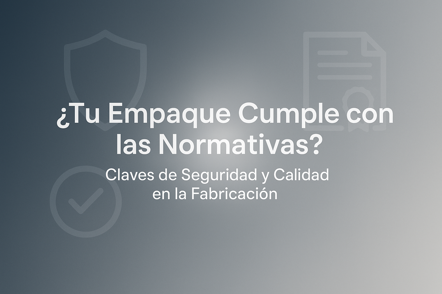 ¿Tu Empaque Cumple con las Normativas? Claves de Seguridad y Calidad en la Fabricación